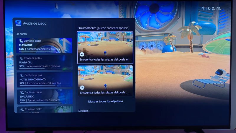menu de ayuda en ps5