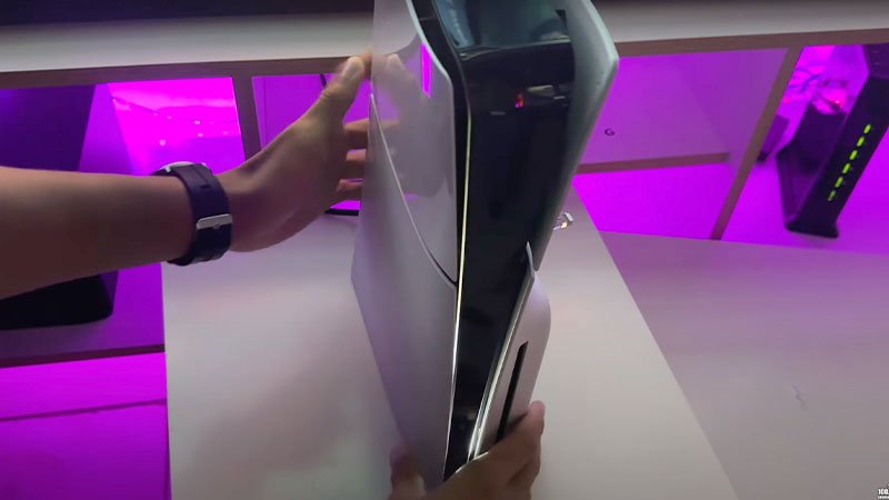 ps5 slim en vertical
