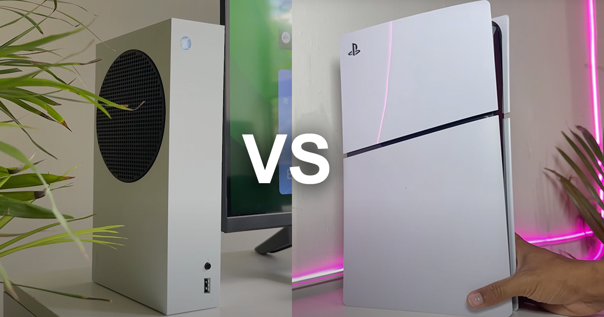 Comparación Xbox Series S vs PS5 Slim lado a lado